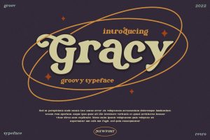 Gracy – Groovy Typeface