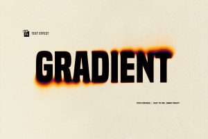 Gradient Blur Text Effect