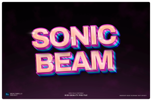 Gradient Bold Glowing Text Effect