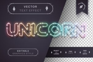 Gradient Garland – Editable Text Effect Font Style