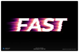 Gradient Glitch Speed Text Effect
