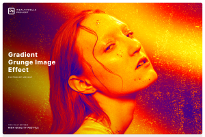 Gradient Grunge Image Effect
