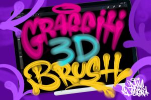 Graffiti 3D Procreate Brush