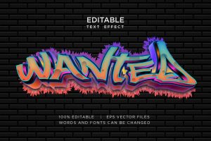 Graffiti Editable Font Style Effect