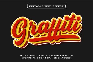 Graffiti Editable Text Effect