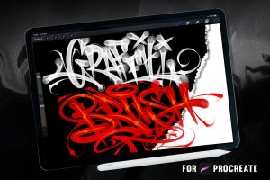 graffiti letter brush