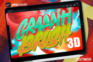 Graffiti Procreate 3d Brush
