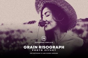 Grain Risograph Photo Effect