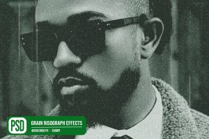 Grain Risograph Photo Effects