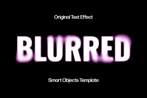 Grainy Blurred Text Effect