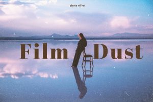 Grainy Color Threshold Paper Dust Photo Effect