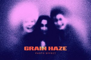 Grainy Haze PSD Photo Effect