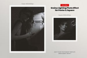 Grainy Lighting Photo Effect