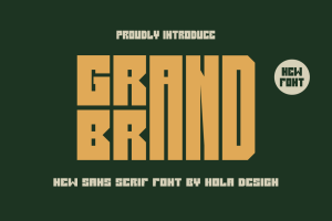 Grand Brand – Grotesk Font