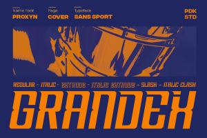 Grandex – Sport Baseball Display Font