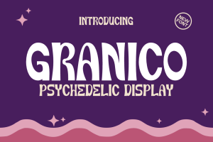 Granico – Psychedelic Display Font