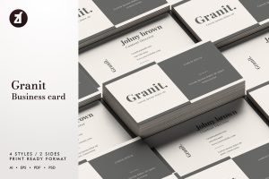 Granit – Business card template