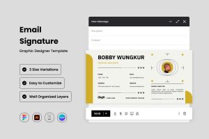 Graphic Designer – Email Signature Template V3
