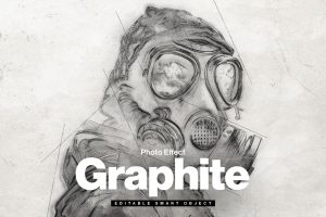 Graphite Pencil Sketch Photo Effect Template