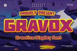 Gravox Space Modern Futuristic Game Font