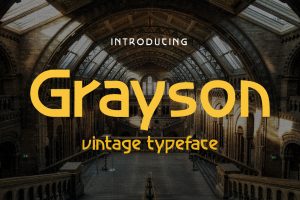 Grayson – 1940s Art Deco Typeface