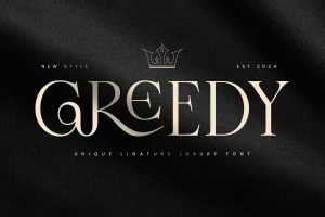 Greedy – Unique Ligature Luxury Font