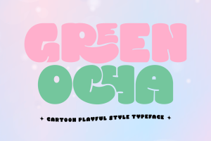 Green Ocha – Cartoon Font