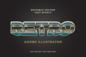 Green retro editable vector grain text effect