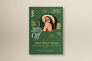 Green Summer Collection Sale Flyer