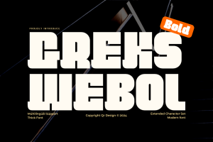 Greks Webol – Block & Bold Font