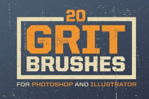 Grit Photoshop and Illustrator Brushes