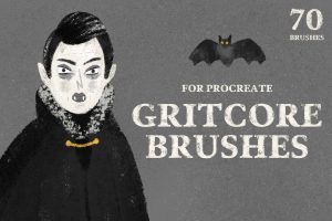 Gritcore Brushes for Procreate