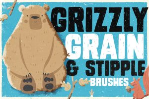 Grizzly Grain & Stipple Shader Brushes