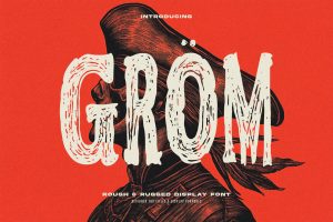 Gröm – Tall Grunge Display Font