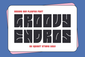 Groovy Endros – Funky & Retro Font