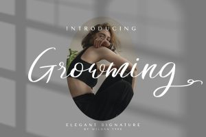 Growming – wedding font