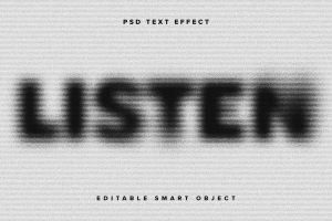 Grunge Dissolving PSD Text Effect
