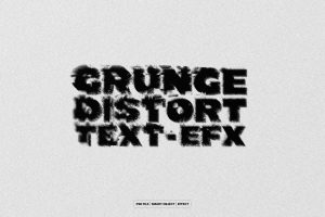 Grunge Distort Text and Logo Effect