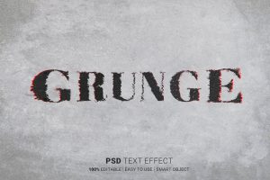 Grunge Editable Text Effect