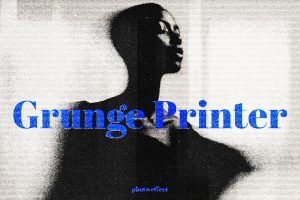 Grunge Old Printer Photo Effect