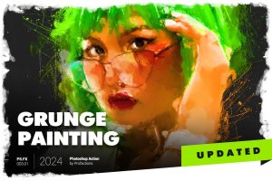 Grunge Painting Photoshop Action