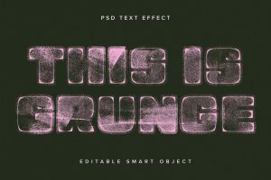Grunge Stamp PSD Text Effect
