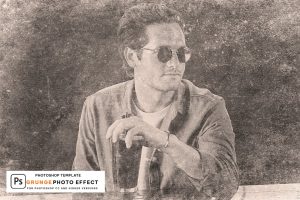 Grunge Wall Photo Effect