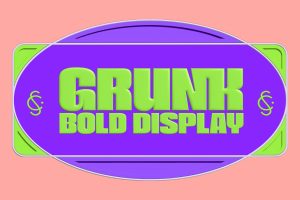 Grunk – 80s Pop Culture Bold Sans Serif Rounded