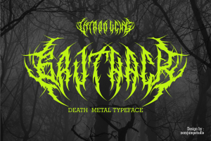 Gruthack – Death Metal Typeface