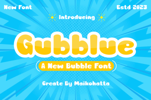 Gubblue – Bubble Font