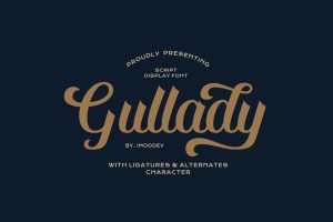 Gullady – Handwritten Cursive