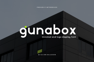 Gunabox – Minimal and Logo Font
