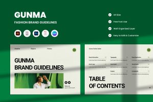 Gunma – Fashion Brand Guideline Template
