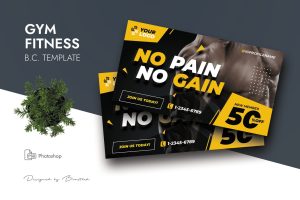 Gym Business Card Template